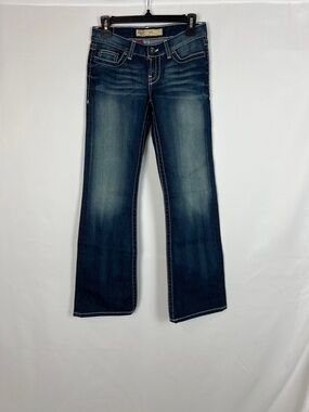 BKE MYA Women's Mid Wash Flare Jeans - Classic Blue Size: 26 x 31.5